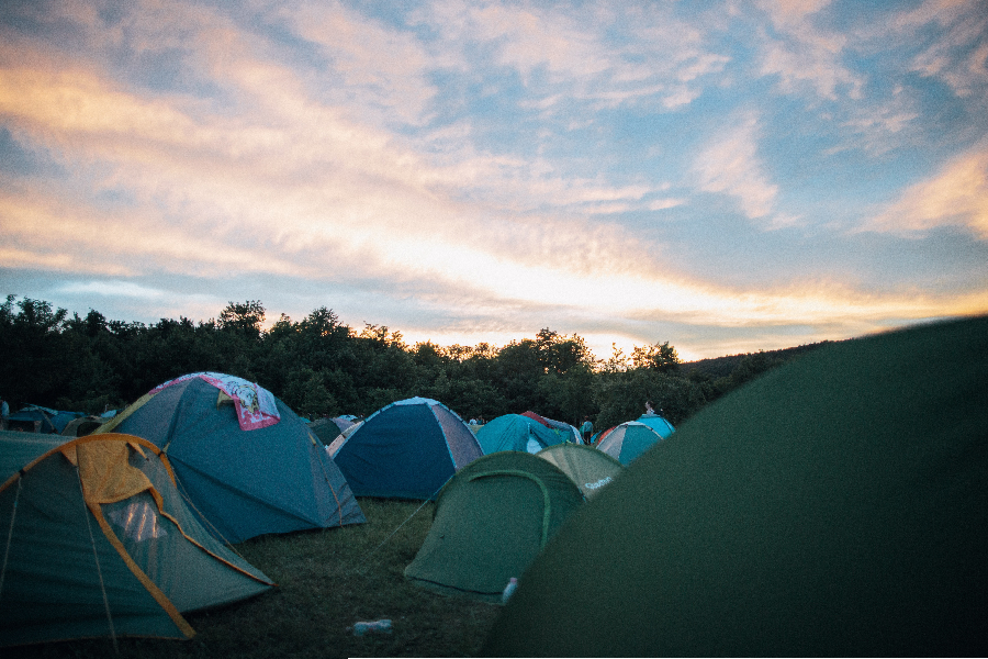 Matériel de camping.