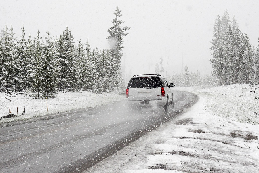 voyage voiture hiver